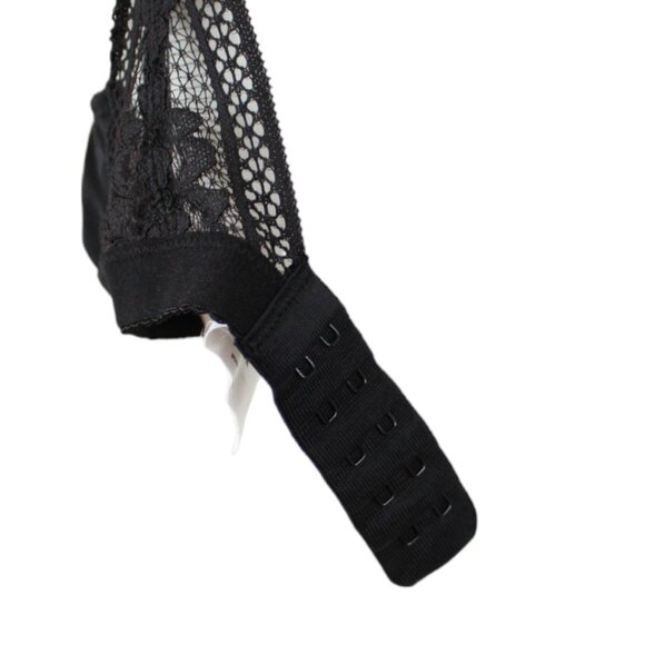 Knix Wireless Bra Black XXL Lace Cross Front Adjustable Straps Lined Cups B134 - Picture 9 of 11